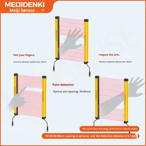 Akusense bsl loạt an toàn ánh sáng rèm cảm biến kinh tế loại máy tay bảo vệ khu vực bảo vệ IP65 220V 0.3-3M cảm biến - Product Image 4