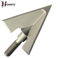 Pointes de chasse hybrides à 3 lames en acier inoxydable à haute teneur en carbone HT 420, 100/125 grains, à visser, pour arc à poulies et arbalète