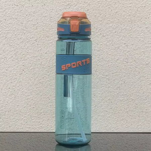 Manufacturer Hot-Selling Customized Logo Food Grade Macron Color Plastic Leakproof Water <b>Bottle</b> <b>Straw</b> for Presents Travel Sports - Product Image 2