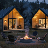 Maison de rêve, villas modernes préfabriquées de luxe en ossature légère en acier, prêtes à une installation rapide