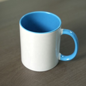 Cute Romantic <strong>Bone</strong> <strong>China</strong> <strong>Mug</strong> Sublimation Machine Handmade Custom logo Coffee <strong>Mugs</strong> With Colored Handle Pack for Two Milk Tea - Product Image 5
