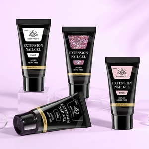 BORN PRETTY PRP HEMA Free Poly Nail Gel Colori Naturali Rosa <span class=keywords><strong>Nude</strong></span> Effetto Gelatina Gel Ibrido Costruttore Unghie Poligel per Logo Personalizzato - Product Image 1