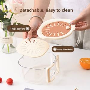 Cesta de agua Dali para el hogar, cesta de frutas telescópica con filtración 2 en 1, cesta de verduras deshidratadas engrosada con tapa - Product Image 3