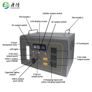 Station d'alimentation portable au prix d'usine, la plus grande batterie LifePo4, vente chaude, alimentation portable 2000W - Product Image 3
