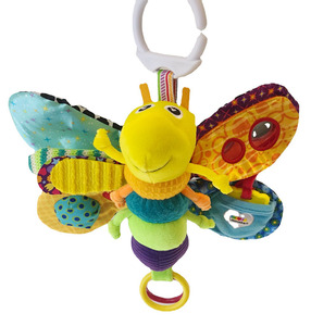 Anneaux empilables en peluche personnalisés en forme de <span class=keywords><strong>luciole</strong></span>, doux et sûrs, jouets <span class=keywords><strong>pour</strong></span> bébés et tout-petits avec rembourrage en coton PP, jouet éducatif doux - Product Image 1