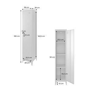 Armario Metálico de Fácil Montaje, Estilo <span class=keywords><strong>Industrial</strong></span>, para Almacenamiento Seguro en Vestuarios - Product Image 2