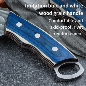 Stainless Steel Boning <b>Knife</b> Hand Forged Kitchen <b>Knives</b> <b>Set</b> Professional Chef <b>Knife</b> with Ring - Product Image 5