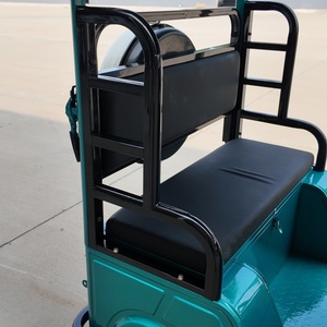 E Rickshaw Triciclo Eléctrico de Pasajeros con Toldo Transparente, Cortina Protectora contra la Intemperie y Portaequipajes para Recorridos Diurnos en Zonas Urbanas - Product Image 2