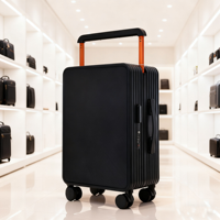 Valise à roulettes universelle à poignée large de 24 pouces, en PC durable, pour tous les voyages