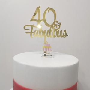 ECCOBELLA Favoloso Topper per Torta in Acrilico Dorato a Specchio, <span class=keywords><strong>Elegante</strong></span> Decorazione per Torta Riutilizzabile '<span class=keywords><strong>Buon</strong></span> <span class=keywords><strong>Compleanno</strong></span>' 11x14cm, Stampa UV - Product Image 5