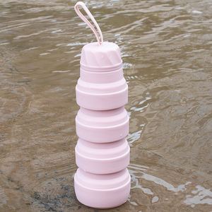 Botella de Agua de Silicona Reutilizable y Portátil, Botella de Agua Plegable de Silicona, Botella de Agua Colapsible - Product Image 3