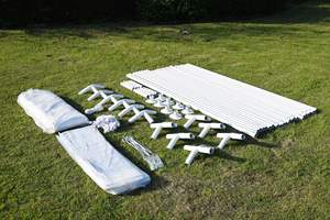 Carpa de Lujo Portátil 4x6m con <span class=keywords><strong>Toldo</strong></span>, Resistente a Rayos UV, Estructura Metálica Gris Oscuro, Para Todas las Estaciones, Cochera, Puesto de Mercado, Patio - Product Image 6