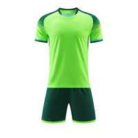 Disesuaikan 25/26 pria dewasa pakaian sepak bola kosong seragam kaus sepak bola set bernapas Retro klasik 100% poliester