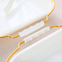 Plateau à pain rectangulaire en plastique portable pour boulangeries et pâtisseries ; Plateau de service pour gâteaux, desserts, dîners et fruits
