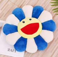 Cojín de Peluche Personalizado con Logotipo de Flor Murakami, 10 Colores, 43 cm, Súper Suave, Cómodo para Dormir, Cojín de Sofá, Malla de Algodón PP, Alivio del Estrés