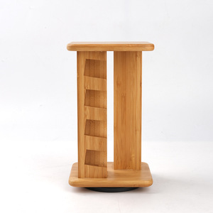 Bamboo <b>Spice</b> <b>Rack</b> <b>Rotating</b> Kitchen Storage For Seasoning With Multifunction Design - Product Image 1