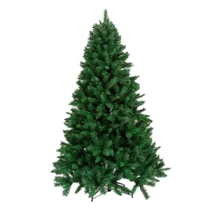 Height Giant Green Christmas Tree Large Frame Ornaments PVC And PE Mixed Christmas Tree