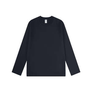 Camiseta de Manga Larga 100% Algodón, Lisa, para Bordado, Impresión de Alta Calidad, Personalizable con Logotipo, para Hombre y Mujer, Unisex - Product Image 4