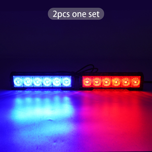 Nueva Barra de Luces Estroboscópicas de 6 <span class=keywords><strong>LED</strong></span>, Luz de Advertencia de Emergencia Intermitente Roja y Azul, IP65 Impermeable, 12-24V, Aluminio, Baliza para Tráfico y Bomberos - Product Image 6