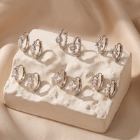 Vente en gros usine HOVANCI Zesenlin Boucles d'oreilles clip vintage en acier inoxydable pour cartilage d'oreille, style chandelier, pour femme