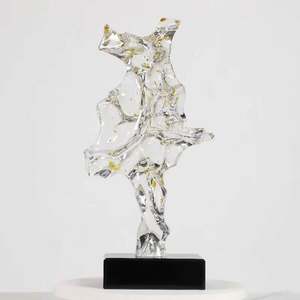 Escultura <span class=keywords><strong>de</strong></span> Resina Transparente en Forma <span class=keywords><strong>de</strong></span> <span class=keywords><strong>Luna</strong></span>, Hecha a Mano, Elegante y Moderna, para Colección - Product Image 5