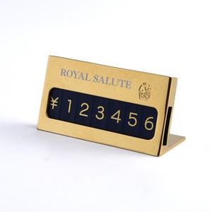 Etiquetas de Precio Personalizadas para Relojes de Joyería, Mini Cubos de Aleación de Zinc, Portaetiquetas de Precio Digital de Metal - Product Image 5