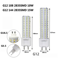 Ampoule LED GU6.5 G12 G8.5, type maïs, haute tension 10W 15W, dimmable, éclairage à une extrémité, IP20, remplace CDM-TC, 360 degrés