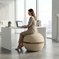 Chaise à billes d'équilibre antidérapante pour une assise active, siège de bureau recouvert de tissu, tabouret à billes d'équilibre