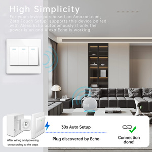 Module d'interrupteur intelligent SIXWGH Matter 16A Wi-Fi, relais sans contact, configuration vocale, contrôle par application, design rotatif, domotique - Product Image 3