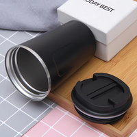 Mug Kopi Vakum Isolasi Stainless Steel Custom Modern Minimalis, Tahan Panas 6-12 Jam untuk Penggunaan di Mobil, Kantor, Hadiah