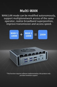 4LAN Fan Mini PC máy tính proxmox máy chủ Core I7 1265u I7-1365U 16GB RAM 512 gam SSD cho Nhà Kinh Doanh văn phòng pfsense thiết bị - Product Image 5