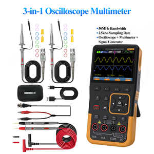 Oscilloscope numérique 3-en-1, multimètre, générateur de signaux, 50 MHz, portable, pour la réparation de circuits électroniques en intérieur - Product Image 6