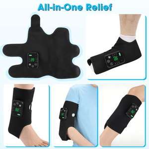 Fitease Ceinture <span class=keywords><strong>de</strong></span> massage chauffante sans fil pour cheville et mollet avec 4 moteurs, 4000 mAh rechargeable, <span class=keywords><strong>prix</strong></span> usine, masseur chauffant pour pieds - Product Image 4