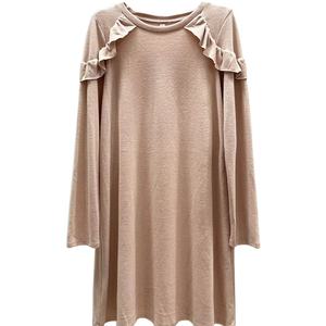 Nuevo vestido de pendientes de cuello redondo suelto de otoño para mujer de talla grande europea y americana - Product Image 1