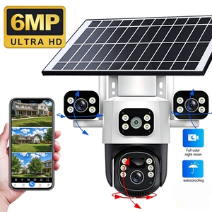 Triple Lens Solar Outdoor PTZ <b>Security</b> <b>Camera</b> Full Color <b>Night</b> <b>Vision</b> Two Way Audio PIR Detection WiFi CCTV Surveillance <b>Camera</b> - Product Image 2