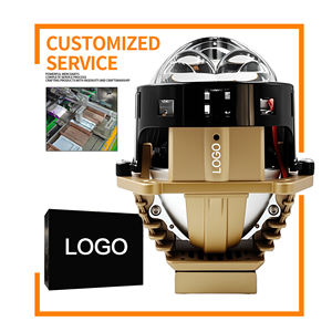 Phares LED Chenlang 3,0 pouces super lumineux 140W 6000K H4 H7 9005 faisceau haut/bas 140W/90W laser RHD LHD lentille de projecteur Bi LED plate - Product Image 2