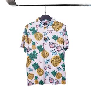 Logo personnalisé de conception OEM 20% spandex 80% polyester polo de golf coréen surdimensionné pour hommes - Product Image 2