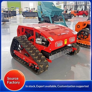 Mini small remote control intelligent lawn mower can add push shovel to <b>open</b> <b>up</b> wasteland and weed four-stroke gasoline track - Product Image 1