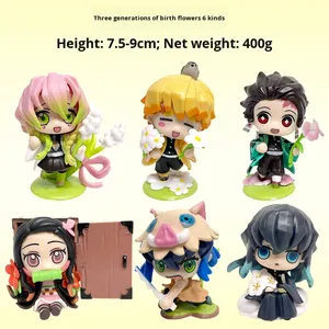 ฟิกเกอร์อนิเมะดาบพิฆาตอสูร ซีรีส์ดอกไม้ประจำวันเกิด แบบสุ่ม (Blind Box)  ตัวละคร ทันจิโร่ เนซึโกะ เซ็นอิทสึ ของสะสม โมเดลตกแต่ง - Product Image 6