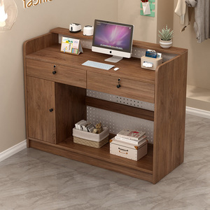 Modern Office Table Office Furniture Office <b>Desks</b> Beauty Salon Front <b>Desk</b> Reception Counter Luxury Reception <b>Desk</b> - Product Image 2