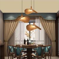 Lampe en bambou en forme de chapeau, décoration, lampes suspendues en rotin pour boutique, club