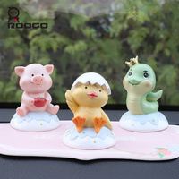 Harsambachten Cartoon Dieren Dessert Beeldje Schattige Zoete Traktaties Ornament Schattig Cupcake IJsje Dieren Bureau Plank Decor Cadeau