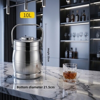 Boîte à bento isotherme en acier inoxydable 201, double paroi sous vide, compartimentée, forme tambour, design chinois simple, qualité alimentaire