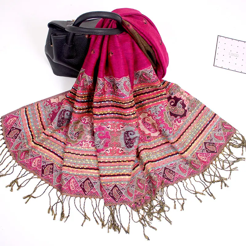 Bufanda de Manta cálida para mujer, chal de invierno, Pashmina, venta al por mayor