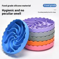 Bol de nourrissage lent pour chien en silicone de qualité alimentaire avec ventouses, antidérapant et anti-renversement, bol à lécher pour chien