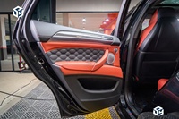 Housse de siège de voiture complète en cuir Nappa blanc clair sur mesure pour BMW Série 3 2018, rangée avant, sièges sport M3 améliorés