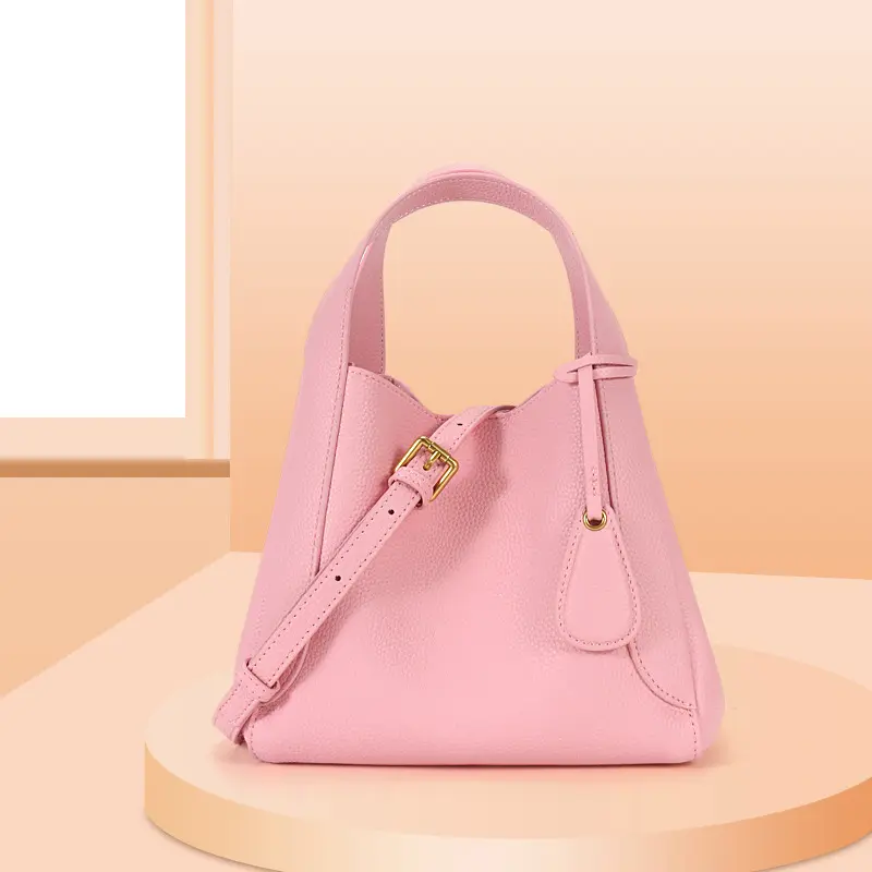 Großhandel benutzer definierte Neuankömmlinge Frauen <span class=keywords><strong>rosa</strong></span> Einkaufstasche Handtaschen hochwertige Echt leder Handtaschen Luxus