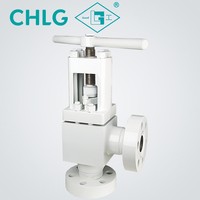 Vannes Lianggong en acier forgé, vanne d'arrêt angulaire en acier inoxydable 304, à brides, haute température, haute pression, pour gaz liquéfié