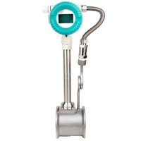 Caudalímetro de vórtice con compensación de temperatura, caudalímetro de gas de vórtice IP65, para aire comprimido, 4-20mA, Modbus, Hart, RS485