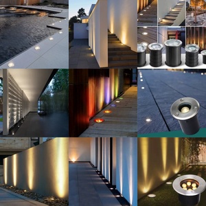 Lumière LED souterraine étanche de 55-120 mm de diamètre, encastrée au sol, pour terrasse extérieure, éclairage paysager encastré au sol - Product Image 2